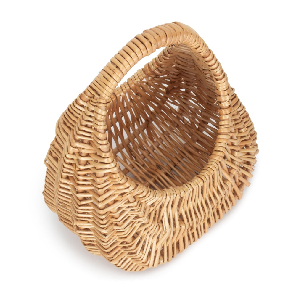 Small Gondola Buff Willow Shopping Basket-1