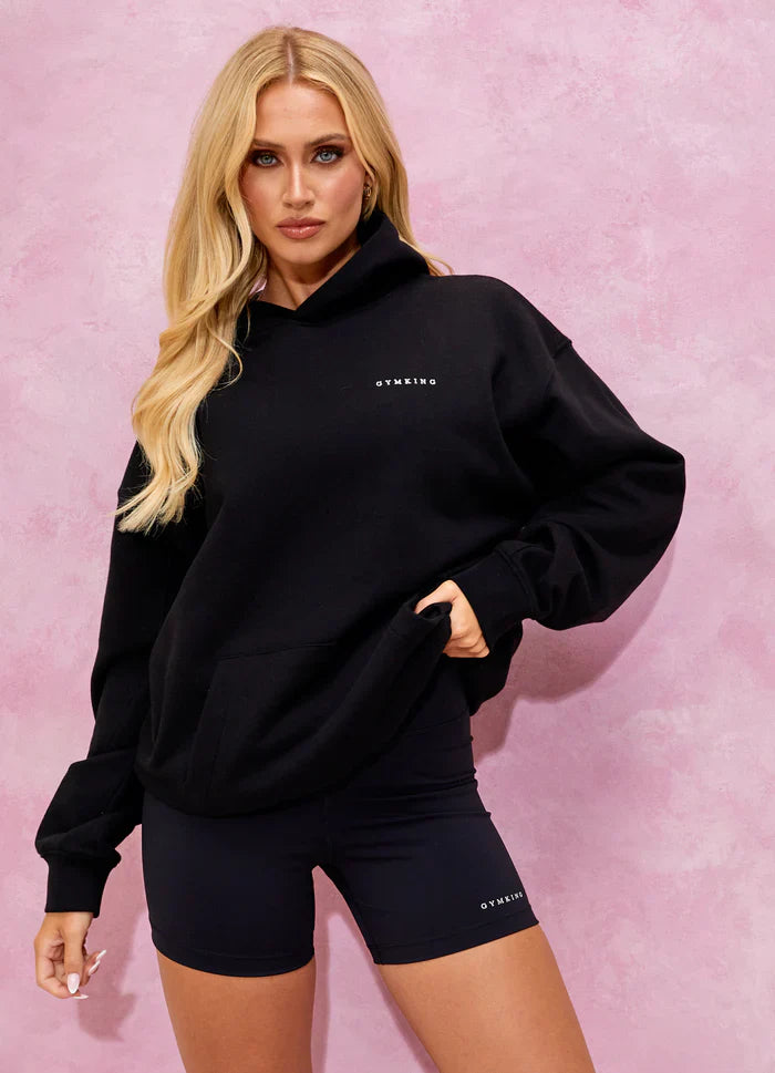 Gym King Malibu Oversized Hood - Black