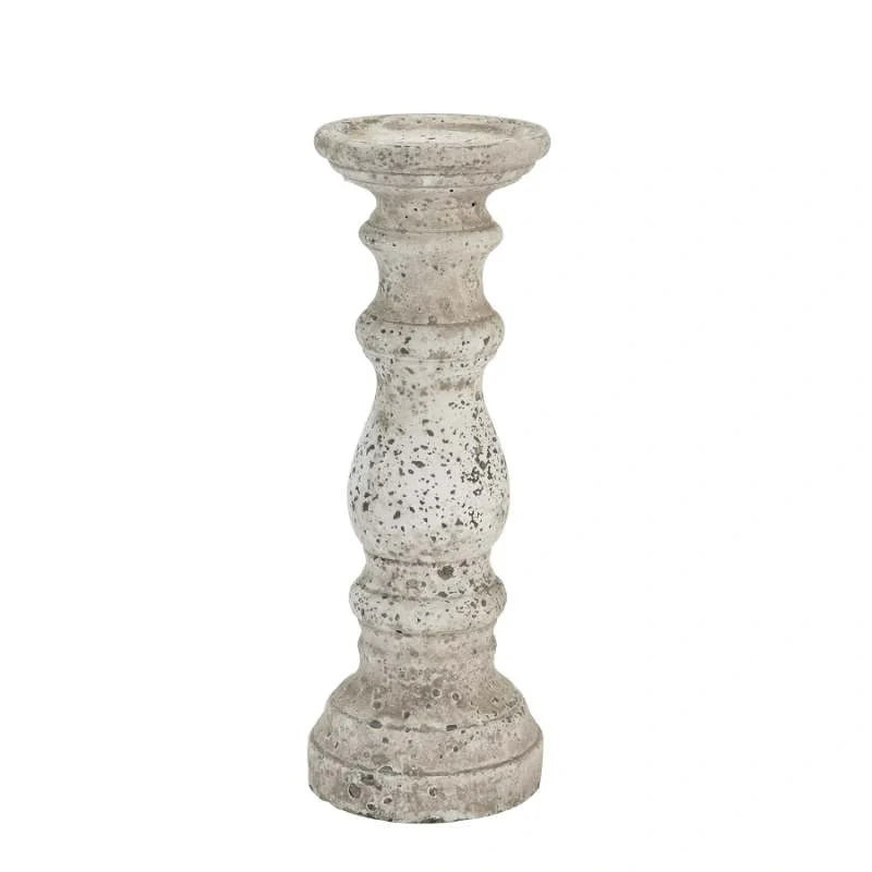 Stone Ceramic Column Candle Holder Small-2