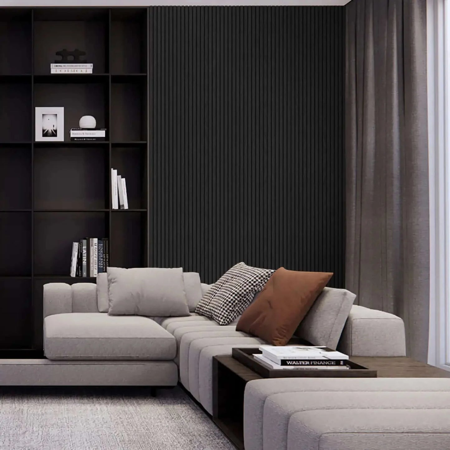 Black Oak Acoustic Wall Panels-1