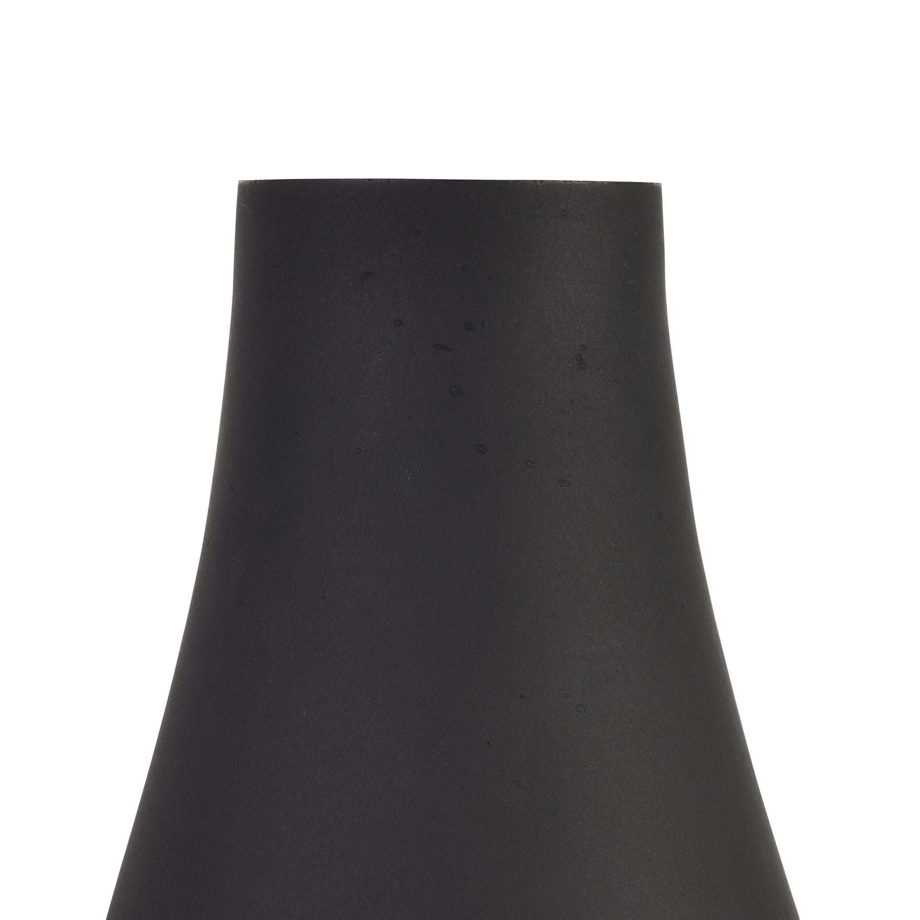 Black Tapered Glass Vase-3