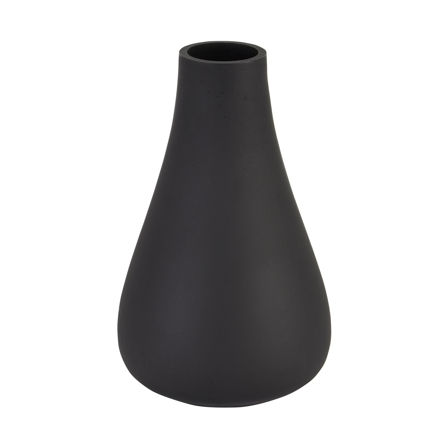 Black Tapered Glass Vase-1