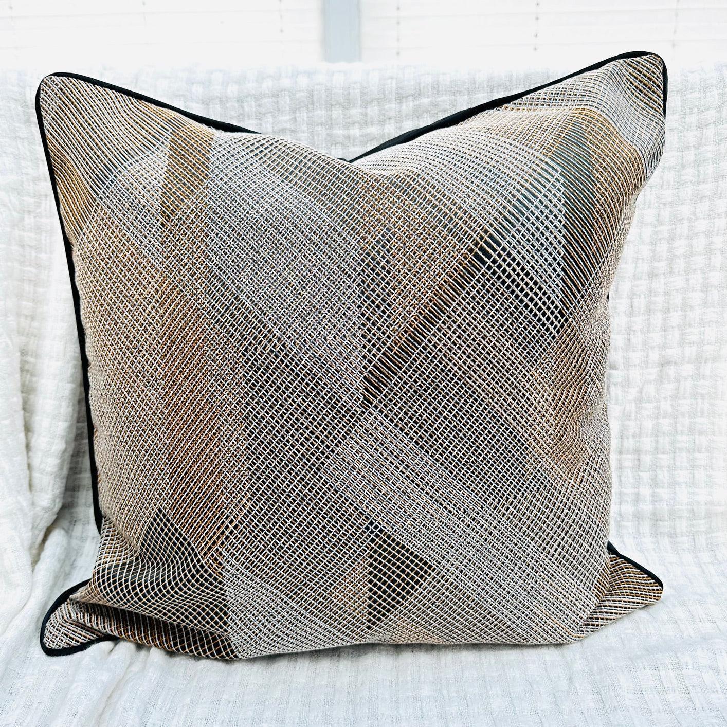 Luxury Jacquard Silk-Style Cushion Cover Design 66-1