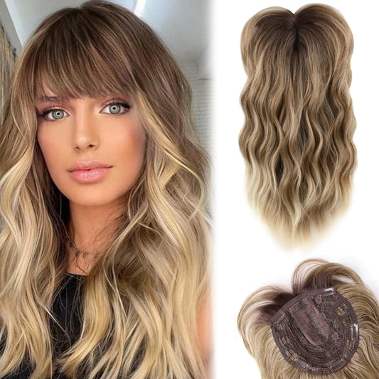 Hair Toppers 18inch Long Wavy Synthetic